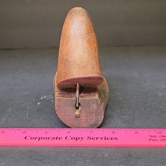 Lloyd & Haig Cobbler Shoe Form Mold 8 2 w/ Rare Knob Sizer Expander Vintage Wood - Picture 4 of 8